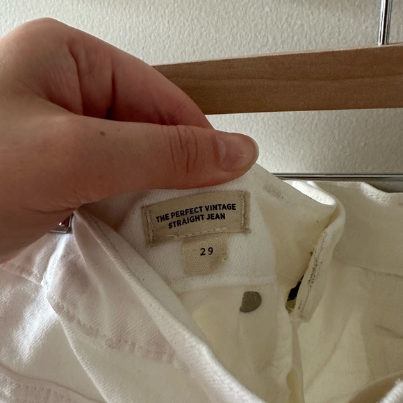 Madewell Perfect Vintage Straight Jeans in Tile White - Picture 4 of 4